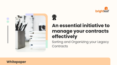 Sorting and Organizing your Legacy Contracts