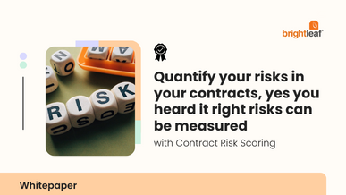 Contract Risk Scoring Standard v/s Non-Standard Clauses