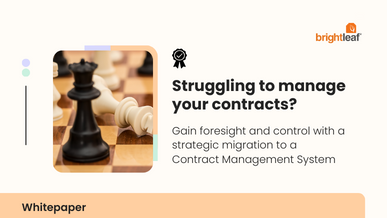 Gain foresight and control with a strategic migration to a Contract Management System