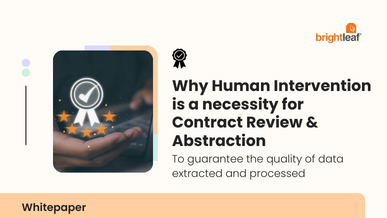 Why human intervention is a necessity for contract review & abstraction