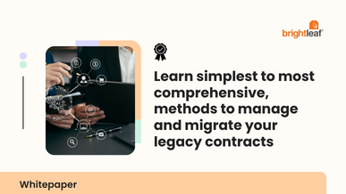 Methods to Manage & Migrate your Legacy Contracts